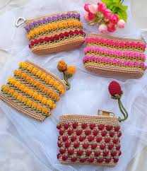 Crochet Coin Purse - Handcrafted